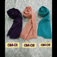 Jual Pashmina crincle ombre polos (rawis) Murah