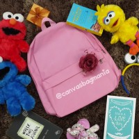 Jual RANSEL KANVAS MURAH (PINK MUDA) HARGA GROSIR Murah