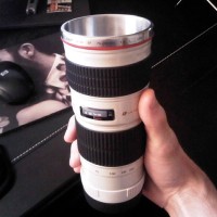 MUG CUP GELAS LENSA TELE CANON EF 70-200mm F2.8 IS WARNA PUTIH MURAH