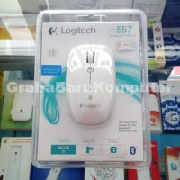 Logitech M557 White Pearl Wireless Bluetooth for PC Windows Mac Gadget Tablet Samsung Galaxy Tab Asus iPad Advan Macbook Pro