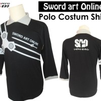 Kaos Polo SWORD ART ONLINE SAO Lengan 3/4