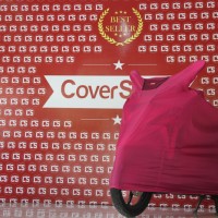 selimut motor/sarung motor/mantel motor/cover motor/cover jok/pelindung motor/pengaman motor/penutup motor L-Pink Magenta