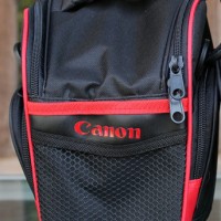 TAS KAMERA SINGLE KAMERA + LENSA (lensa kit 18-55) CANON kecil