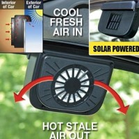 Auto Fan Mobil Kipas Angin Otomatis Tenaga Surya / ac genggam mini
