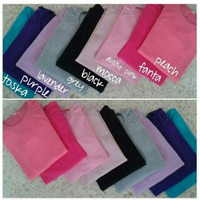 kaos polos panjang warni warni