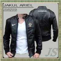 JAKET KULIT BOLA JUVENTUS LIST BLACK TYPE C2