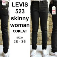 Celana Wanita Jeans Cewek Murah Merk LEVIS 523 SKINNY WOMAN COKLAT