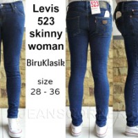 Celana Wanita Jeans Cewek Murah Merk LEVIS 523 SKINNY WOMAN BIRUKLASIK