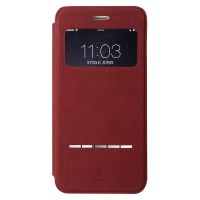 Baseus Terse Leather case for iPhone 6 Plus/6S Plus Red