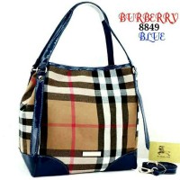 tas brand SALE BURBERRY SUPER, KANVAS COMBI GLOSSY, DALAMAN KAIN,