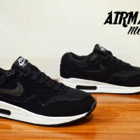 Sepatu Kets Nike Airmax One Black White Cowok Untuk Sekolah Jogging