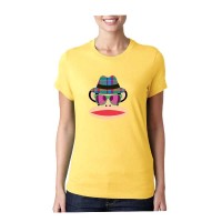 t shirt pria/wanita/kaos pria wanita (mr party yellow)t shirt fashion