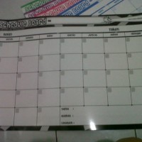Jual SCHEDULE BOARD & WHITEBOARD 2 IN 1 BOLAK-BALIK Murah