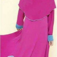 Baju Gamis Pink Frozen L-Nice Kids