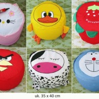 Sofa Kursi Tiup Pompa Balon Angin Anak Hello Kitty Doraemon Souvenir