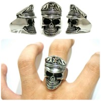 Skull ring ring Skull cincin tengkorak titanium police Skull