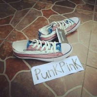 sepatu lukis converse usa flag / bendera amerika