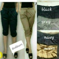 Jual celana jogger joger pants strech stretch cewe wanita pendek Murah