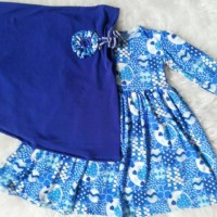 gamis dan jilbab jersey untuk bayi dan balita 5 bulan - 6 tahun