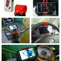 Jual Car holder stir mobil universal HP clip mount Lazypod Murah