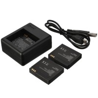 Jual Paket Battery Xiaomi Yi Dual Charger dan 2 Battery Murah