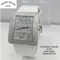 Jam Tangan Franck Muller Infinity Silver Romawi Putih