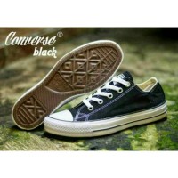 Jual sepatu murah converse grade ori black low + box Murah