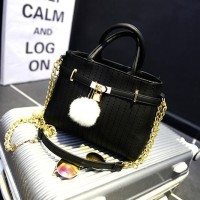 820716 TAS HITAM WANITA HANDBAG KOREA IMPOR JALAN FORMAL SIMPLE PU