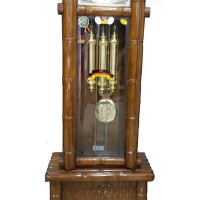 Jam Berdiri / Lemari Junghans tipe Bambu plat persegi