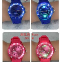 Jam Tangan Lampu LED Korea Fashion