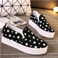 POLKA KETS SEPATU POLKADOT MOTIF SELOP
