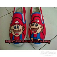 sepatu lukis mario bross vans