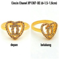 XP1307-DE Cincin Perhiasan Lapis Emas Gold