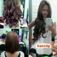 Jual Hair Clip 75 cm Curly / hairclip 75cm Murah