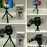Jual new Telezoom tele zoom universal 8x clip tripod untuk semua smartphone Murah