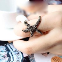 Jual Cincin Motif Bintang Laut / Cincin Vintage Murah