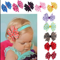 Jual BANDANA BANDO BAYI BABY HEADBAND HAIRBAND POLKA 10 COLORS Murah