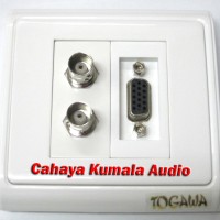 jual faceplate wallplate isi 3 gender vga mini stereo i hdmi cahaya kumala audio di jual faceplate wallplate isi 3 gender vga mini stereo i hdmi cahaya kumala audio di