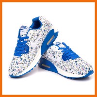 Sepatu Nike Air Max Motif Bunga Biru-Pink/Putih kombinasi