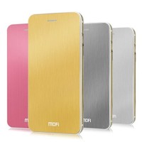 Jual Mofi Aluminium Metal Brused Flip Case Cover for iPhone 6 Plus Gold Murah