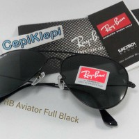 Jual Rayban Aviator Full Black Murah