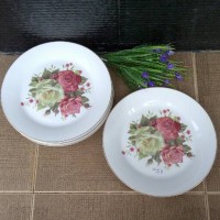 piring makan 1/2 lusin, piring ceper, dinner plate shabby