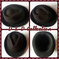 Jual Topi Pria | Topi Fedora | Topi Murah | Grosir Topi | Hitam Polos Murah