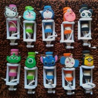 Tongsis lipat mini karakter hello kitty stitch doraemon