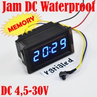 Jual Digital MiNi DIY Clock Watch JAM DC:7-30V Panel 0.4Inch RainProof LED Murah