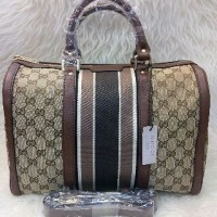 JUAL TAS GUCCI VINTAGE WEB BOSTON COKLAT HITAM MIRROR QUALITY
