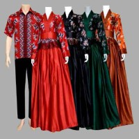 couple batik semi sutera, batik sarimbit solo