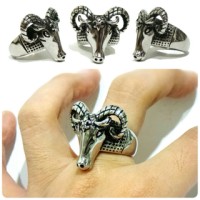 Skull ring cincintitanium grosir cincin skullring Jakarta goat