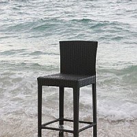 kursi bar sintetis rotan kursi sintetik rattan aluminium cafe lounge