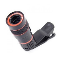 C-tech - Universal Teleschop Lens Clip 8x Zoom Fix for All Smartphone